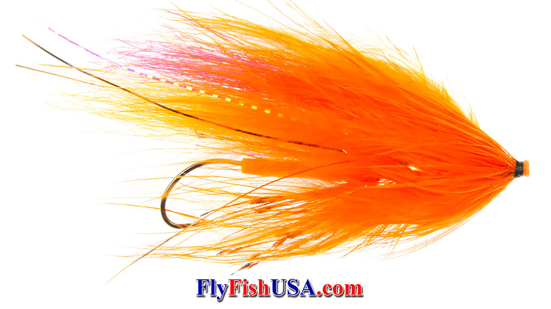 A Berry's Hot Hot Orange Steelhead Fly picture.