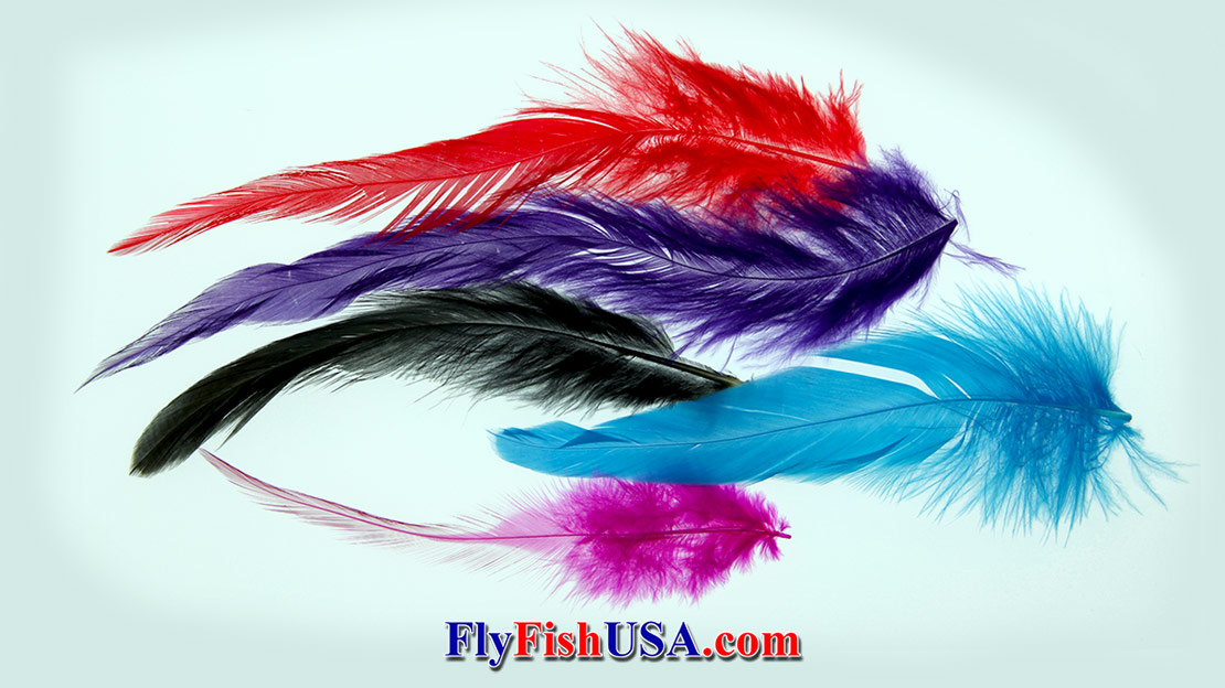 5 Packs 250 PC Rooster Saddle Hackle Grizzly Schlappen Feathers 4 Fly Tying-5-7" 