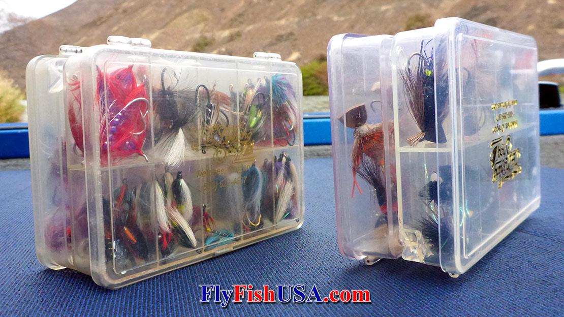 2 X Fly Box Flies Fishing Hooks Fish Lure Storage Tackle Boxes Baits Container 