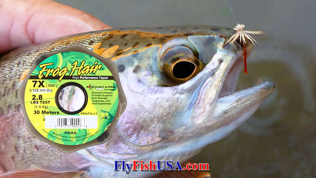 Fly Fishing Frog Hair 3 Tippet Pack 