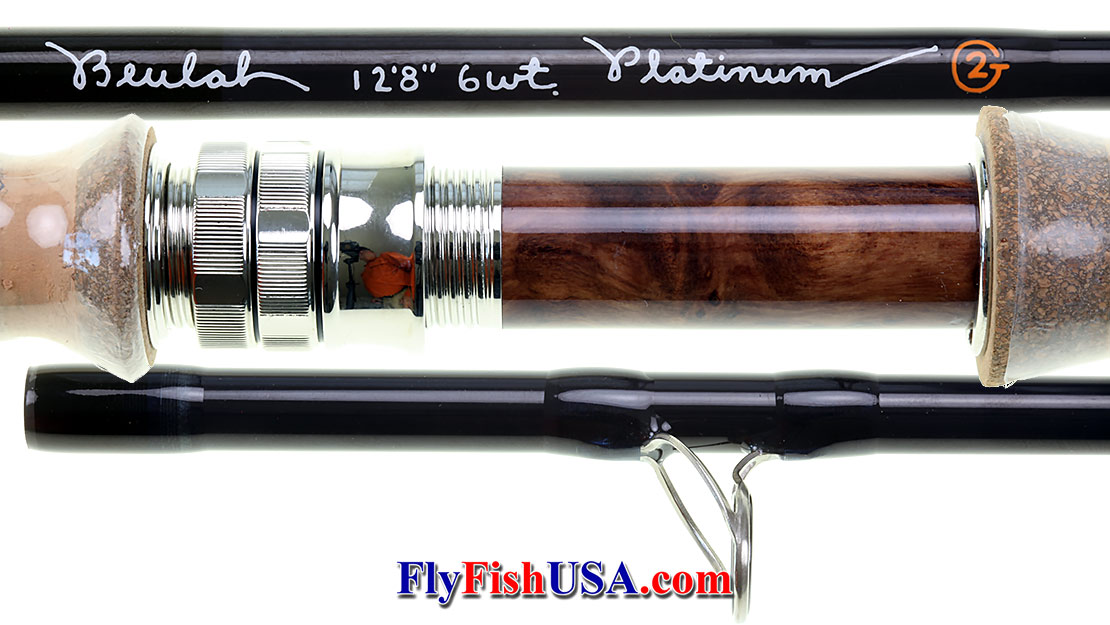 Close-up pictures of points of interest in Beulah G2 Platinum Spey Rods.